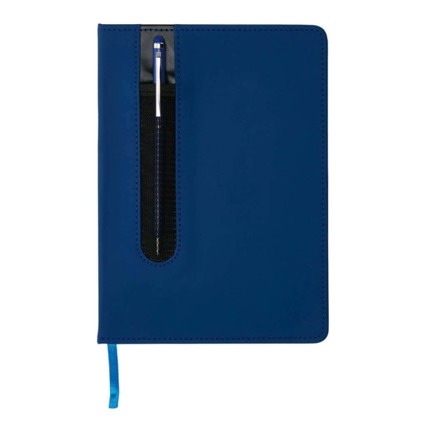 Standard hardcover PU A5 notebook with stylus pen