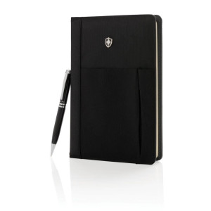 Swiss Peak refillable notebook and pen set - Reklamnepredmety