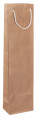 Ecological paper bags for wine with a textile ear - prestige-95x65x380-papierova-taska-na-vino-hneda-s-textilnym-uchom - variant