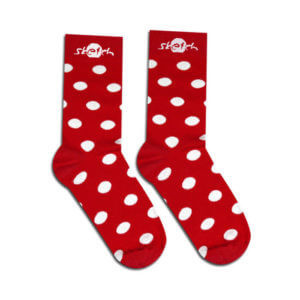 Socks red dotted - Reklamnepredmety