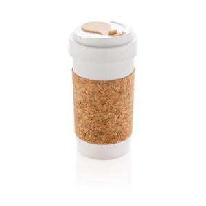 ECO PLA 400ml can with cork sleeve - Reklamnepredmety