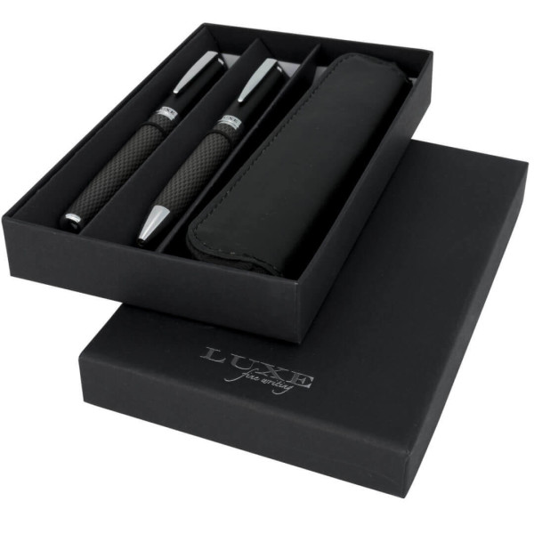 Carbon duo pen gift set