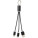 Metal 3-in-1 charging cable with keychain - 13496100_F1 - variant PF 13496100