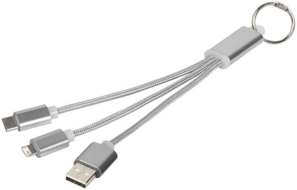 Metal 3-in-1 Charging Cable-BK