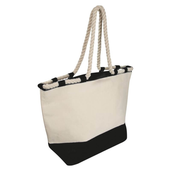 Beach bag with drawstring