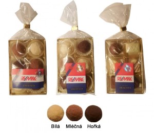 Pralines in a transparent package with a label - Reklamnepredmety