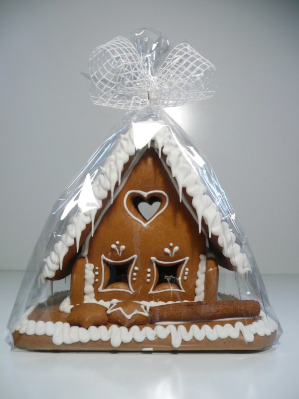 Big house made of gingerbread, decorated
