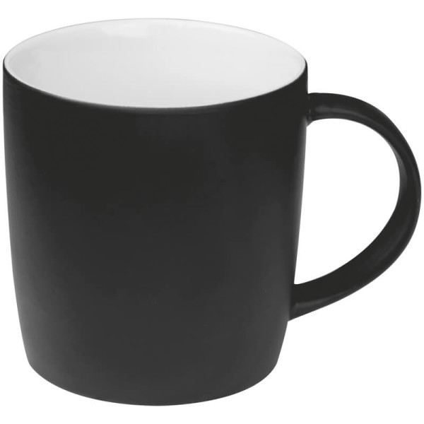 Rubberized ceramic mug