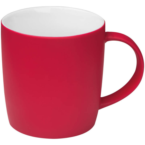 Rubberized ceramic mug