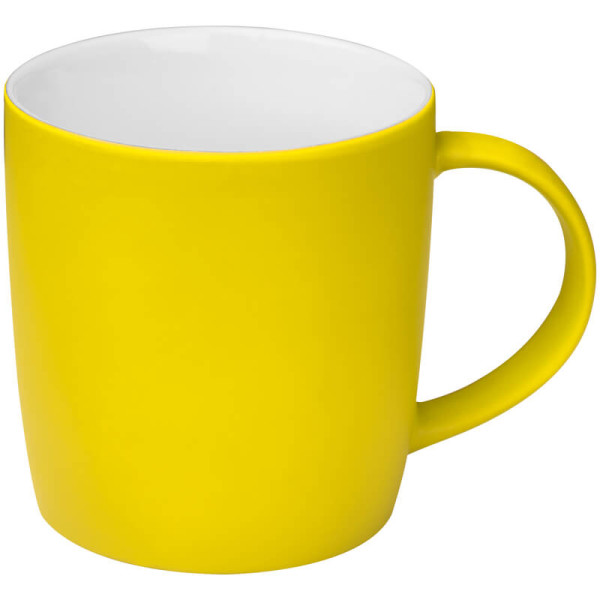 Rubberized ceramic mug