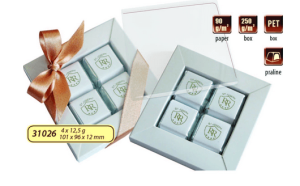Promotional praline set 4x12,5g