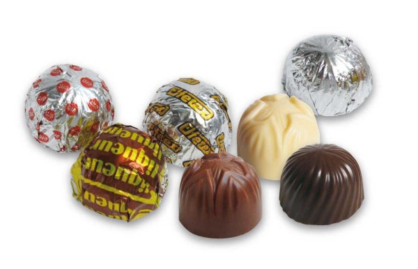 Promotional praline in AL foil