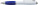 Plastic ballpen with coloured rubber grip, blue ink, - plastic-ballpen-with-coloured-rubber-grip-blue-ink-blue-3018-05-hd - variant