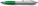 Plastic ballpen, silver barrel, - plastic-ballpen-silver-barrel-green-3011-04-hd - variant