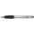 Ballpen with black rubber grip and stylus, Silver - 2430-32 - variant Gi 2430-32