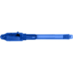 Plastic pen with invisible ink