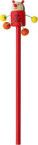 Unsharpened pencil with animal, - 1207 - variant