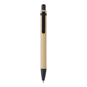 Bamboo ballpen with blue ink. - Reklamnepredmety