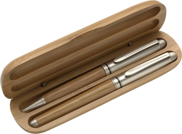 Bamboo ballpen and rollerpen