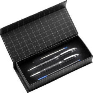 Metal ballpen and rollerball set - Reklamnepredmety