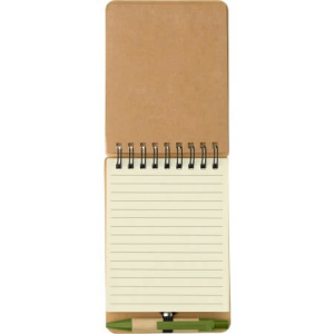 Wire bound notebook with sticky notes - Reklamnepredmety