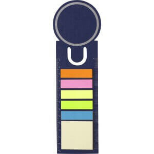 Bookmark and sticky notes., Brown