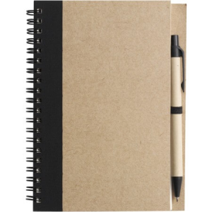 Wire bound notebook with ballpen - Reklamnepredmety