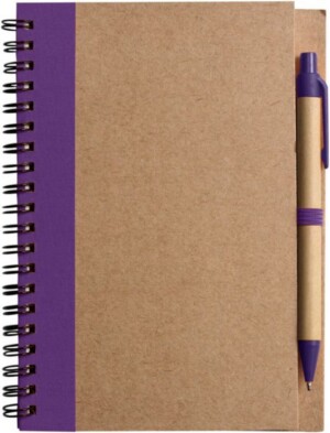 Wire bound notebook with ballpen - Reklamnepredmety