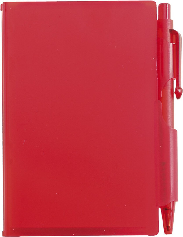Notebook with pen, Red