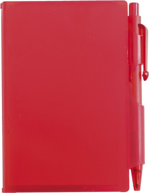 Notebook with pen, Red - Reklamnepredmety