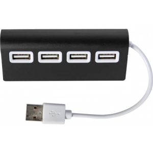 Aluminium USB hub with 4 ports - Reklamnepredmety