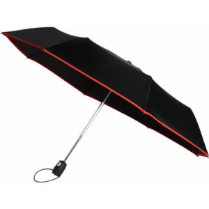 Automatic pongee (190T) foldable umbrella - Reklamnepredmety
