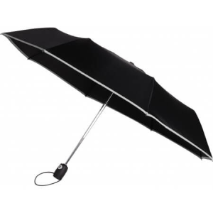Automatic pongee (190T) foldable umbrella - Reklamnepredmety