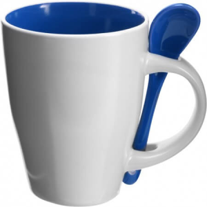 Coffee mug with spoon - Reklamnepredmety