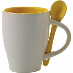 Coffee mug with spoon - Reklamnepredmety