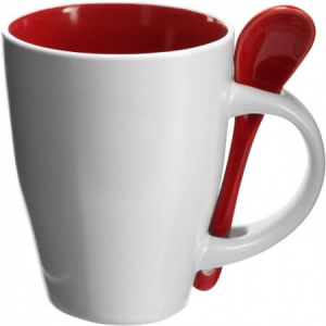 Coffee mug with spoon - Reklamnepredmety