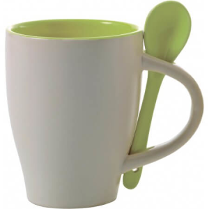 Coffee mug with spoon - Reklamnepredmety