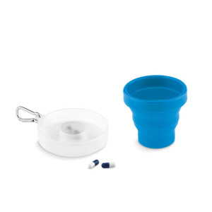 CUP PILL cup with pill container - Reklamnepredmety