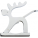 Deer shaped metal nutcracker., Silver - 6081-32 - variant Gi 6081-32