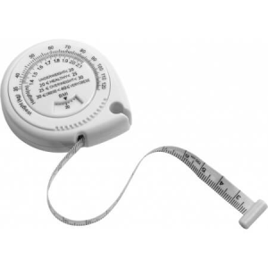 Body mass indicator tape (BMI) 1.5m, White - Reklamnepredmety