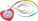 Plastic, 1.5m, heart shaped, BMI tape measure - f0801900pk2_c - variant Gi F0801900PK2