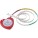 Plastic, 1.5m, heart shaped, BMI tape measure - sziv-alaku-bmi-meroszalag-piros--6559-08--300 - variant Gi 6559-08