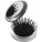 Pocket mirror with brush, Silver - 2669-32 - variant Gi 2669-32
