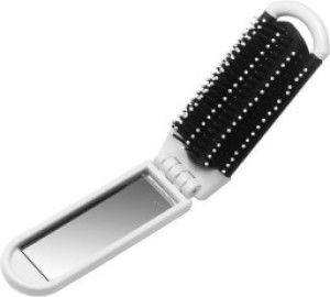 Foldable hair brush with mirror - Reklamnepredmety