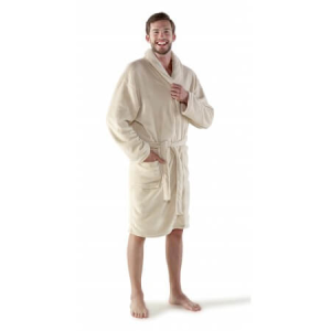 Fleece bathrobe with two sewed front pockets - Reklamnepredmety