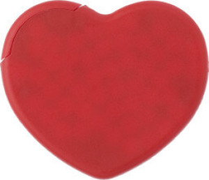 Heart shaped plastic mint card - Reklamnepredmety