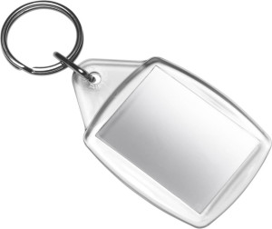 Plastic transparent key holder, Neutral - Reklamnepredmety