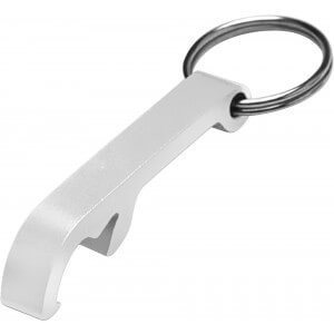 Key holder and bottle opener, Silver - Reklamnepredmety