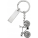 Nickel plated keychain - 6026-32 - variant Gi 6026-32