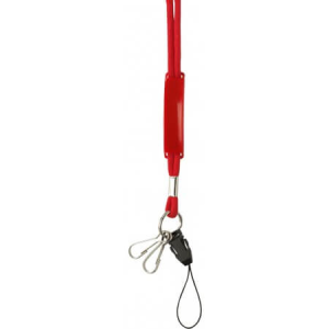 Lanyard with sliding PVC badge - Reklamnepredmety